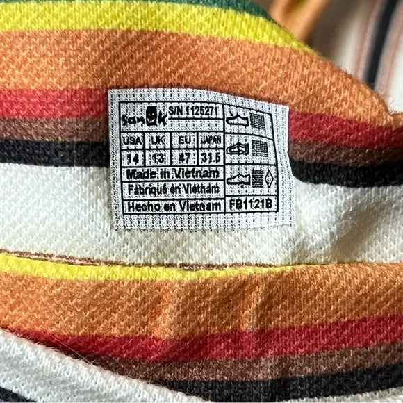 Sanuk x Pacific Pride Sling Flip Flop Sandals-Rainbow Stripe-Men’s 14-Summer-NEW - Picture 10 of 14